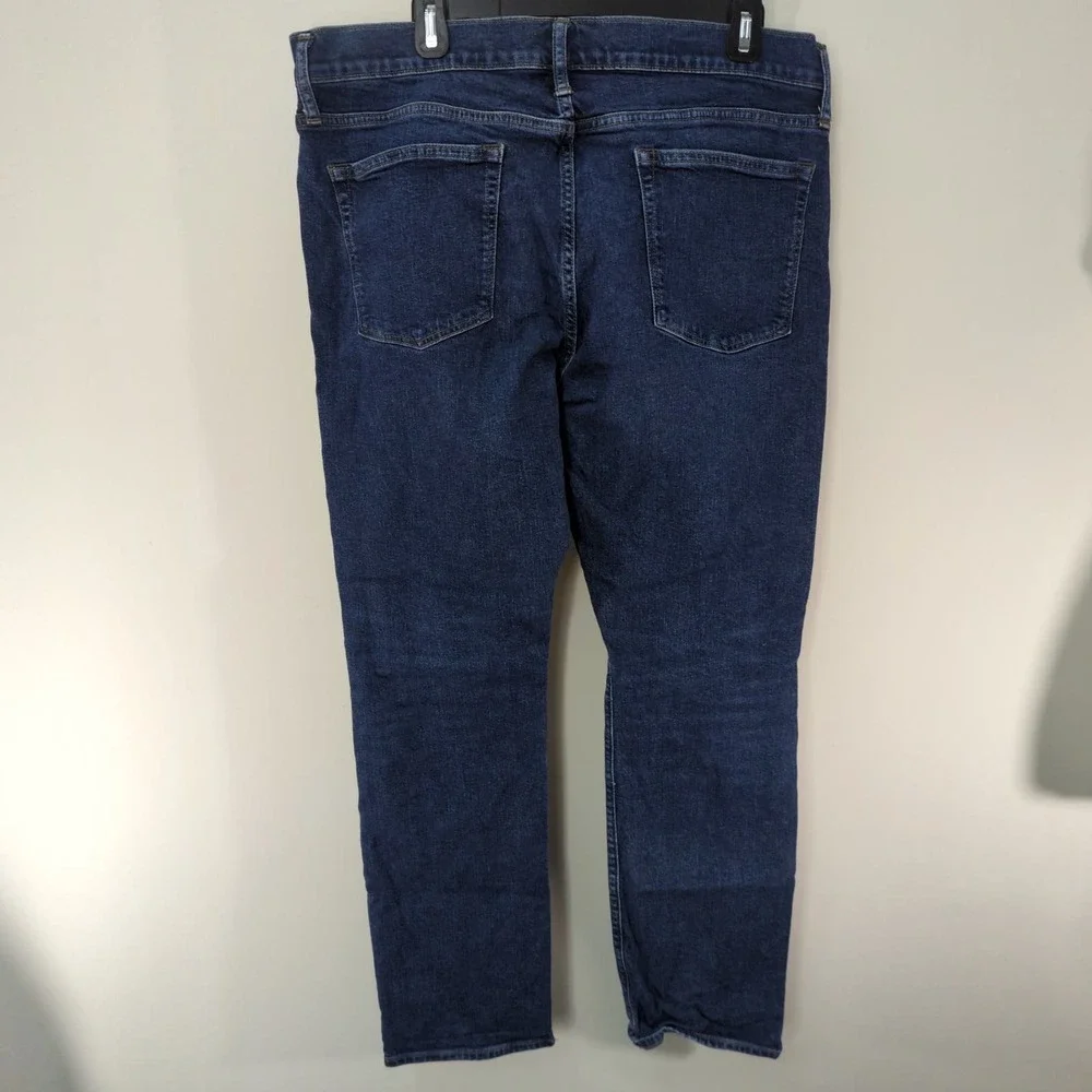J.‎ Crew Medium Wash Blue Cotton Blend Slim Fit Straight Leg Jeans Size W36 L32